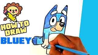 EASY How to Draw BLUEY