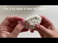 beginner friendly crochet mushroom from plush yarn