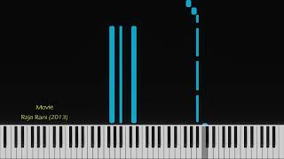 "A Love For Life " Raja Rani Theme song in Keyboard/Piano VFX (Synthesia)