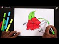 1 से 5 नंबर से फूलों का चित्र आसानी से बनाना सीखे। how to draw 5 flowers easy step by step