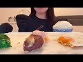 asmr チーズインハンバーグを食べる♡ cheese in hamburg 치즈 인 햄버거【咀嚼音 eatingsounds】