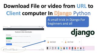 Download File On client machine  By Django Python