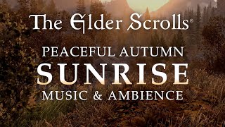 🍂 The Elder Scrolls Music & Ambience | Autumn in Skryim, Stunning Scenes in 4K