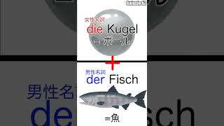 【ドイツ語単語】ボール＋魚＝？？　 #shorts