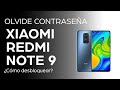 Olvide contraseña (padrón desbloqueo) de Xiaomi Redmi Note 9