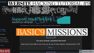 HACK THIS SITE BASIC 9 MISSION || HTS TUTORIAL || Techno Ayan ||
