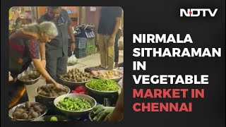 Video: When Finance Minister Sitharaman Went To Vegetable Market In Chennai