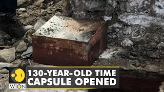 130-year-old time capsule opened in US | Box reveals metal coins, letters & books among other things