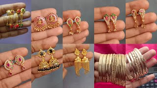 #pure #panchaloham #earrings #bangles #bookfast #whatsapp number for order 8332863783