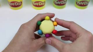 DIY Play Doh Rainbow Swirl Ice Cream! How to Make Play Dough Desserts
