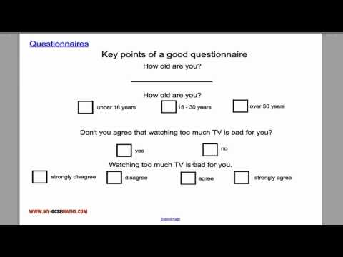 Questionnaires Questionnaires