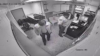 Video shows longtime Arkansas politician being booked in jail