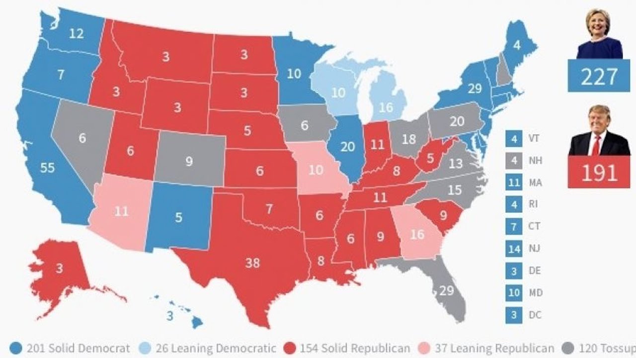 Map Of Swing States - United States Map