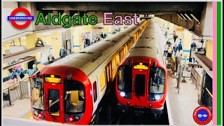 NEW! District, H\u0026C and Buses at Aldgate East Station! - LU (15/01/2024)