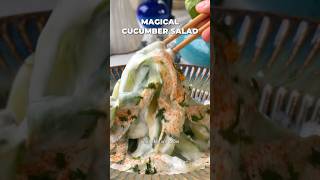 Magical cucumber salad 🥒🪄🤤. Easy weight loss recipe. #youtubeshorts #omkarpawar