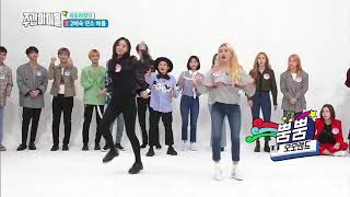 MOMOLAND (Yeonwoo x JooE ) - BBOOM BBOOM 2x speed faster dance @Weekly Idol 180411