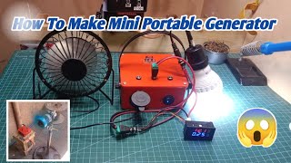 How To Make Mini Solar Portable Generator | DIY #portablegenerator  #diy  #powerbank