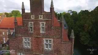 Wasserschloss Herten von oben - water castle Herten from top