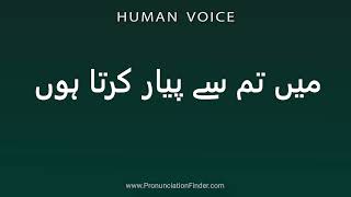 How To Pronounce میں تم سے پیار کرتا ہوں