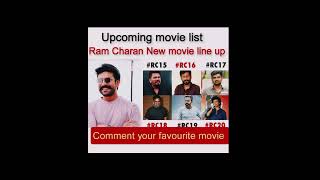 Ram Charan New movie line up RC 15 RC 16 RC 17 #youtubeshorts