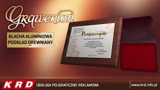 Firma KRD - prezentacja grawertonów na podkładach