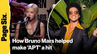 Rosé tells Howard Stern how Bruno Mars helped make 'APT' a hit song