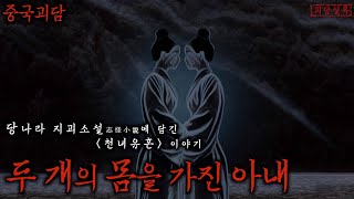 [공포·중국전설] 당나라 지괴소설집에 전해지는 소름돋는 사랑이야기 | 영화〈천녀유혼〉 제목의 유래 | 두 개의 몸을 가진 아내 | 유체이탈