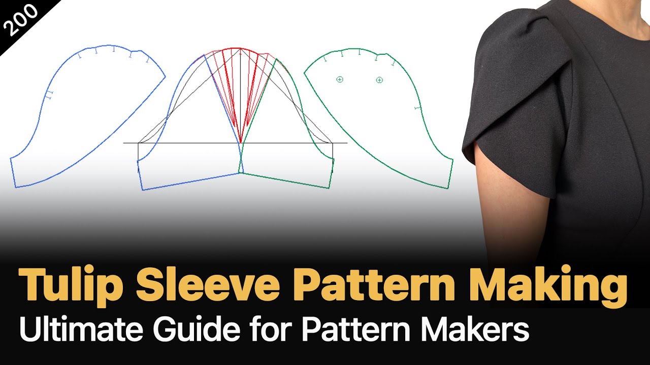 Tulip Sleeve Pattern Making From Scratch For Any Tops Pattern Making