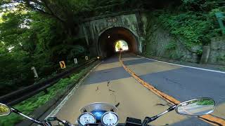 SR400 国道150号大崩海岸を走る