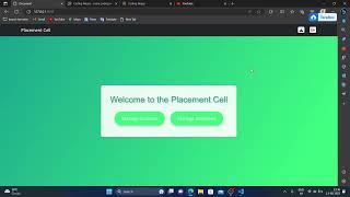 placement cell coding ninja backend skill test project using node.js express.js JavaScript html CSS