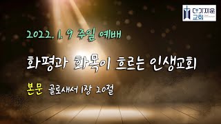 화평과 화목이 흐르는 인생교회(골1:20) 더가까운교회 주일예배(백정수 목사) 2022.1.9