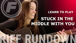 Learn to play "Stuck In The Middle With You" Acoustic | Riff Rundown