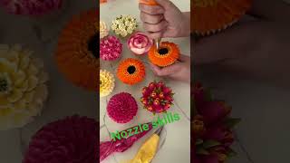 "Nozzle piping skills" "How to pipa buttercream rose"flowers nozzle|| @Sai_cake