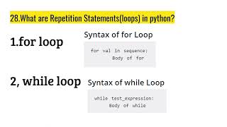 Python Decision making and Looping