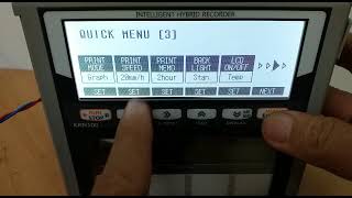 AUTONICS  KRN100 : HOW TO CHANGE  PAPER PRINT  SPEED RECORD IN QUICK MENU