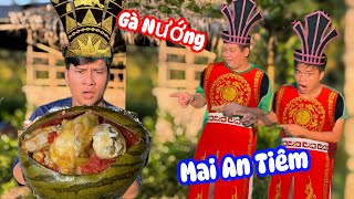 Gà Nướng Mai An Tiêm Món Ngon Lạ Mà Cực Ngon Ku Đen Đãi Anh Hàng Xóm  |KDD survival #kd