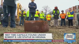 1887 time capsule found under Virginia Robert E. Lee statue | Rush Hour
