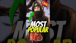 Most popular character in anime......😱 #naruto #anime