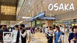 Walk in Osaka Umeda, The Largest Terminal in Western Japan｜4K HDR｜