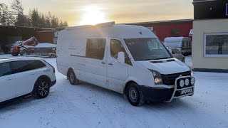 Köp Racebuss/ husbuss Volkswagen Crafter XXL med bodel på Klaravik