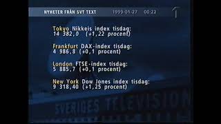 Nyheter från Text-TV SVT 1999-01-27