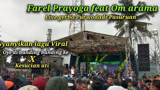 Detik detik farel Prayoga nyanyikan lagu Viral Ojo di banding_bandingke live gerbo Pasuruan