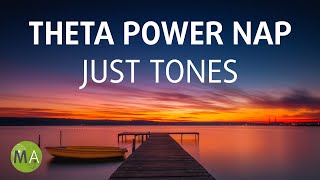 Theta Power Nap Just Isochronic Tones, Black Screen, Sleep Meditation