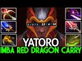 YATORO [Dragon Knight] Insane Splash Attack Red Dragon Carry Dota 2