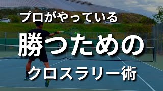 【テニス】プロがやっている「勝つための」クロスラリー術