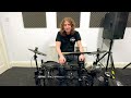 setting up a small electric drum kit alesis nitro mesh kit