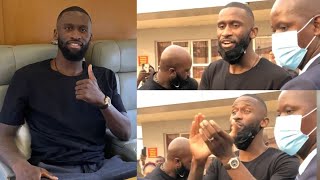 Antonio Rudiger received an incredible welcome when he arrived in his motherland Sierra Leone