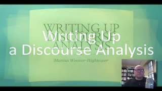 Writing up a discourse analysis