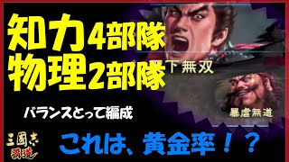 【三国志 覇道👊】知力4部隊とバカぢから2部隊の編成が強いと思い込んで攻城してみた【いい加減にしろ】