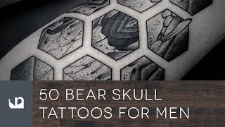 50 Bear Skull Tattoos For Men